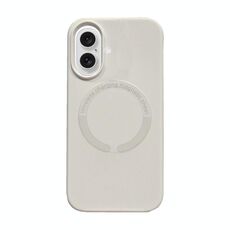 Per iPhone 16 Plus Custodia magnetica in silicone Magsafe (bianca)
