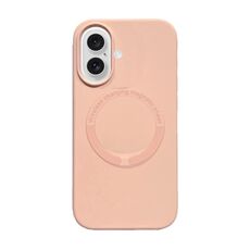 Per iPhone 16 Plus Custodia magnetica in silicone Magsafe (rosa)