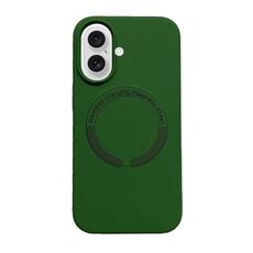 Per iPhone 16 Plus Custodia magnetica in silicone Magsafe (verde)