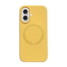 Per iPhone 16 Plus Custodia magnetica in silicone Magsafe (giallo)