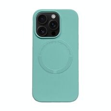 Per iPhone 16 Pro Custodia magnetica in silicone Magsafe (blu ghiaccio)