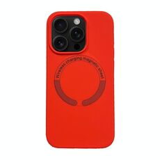 Per iPhone 16 Pro Max Custodia magnetica in silicone Magsafe (rosso)