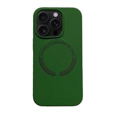 Per iPhone 16 Pro Max Custodia magnetica in silicone Magsafe (verde)