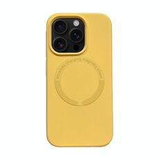 Per iPhone 16 Pro Max Custodia magnetica in silicone Magsafe (giallo)