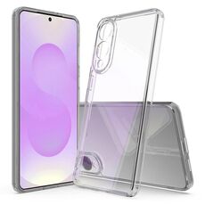 Per Samsung Galaxy S25 Edge 5G Custodia per telefono in TPU acrilico antigraffio (trasparente)