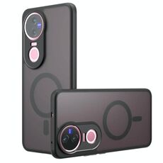 Per vivo V50 Armor MagSafe PC Hybrid TPU Custodia per telefono (nero satinato)