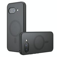 Per Google Pixel 9a Armor MagSafe Precise Hole PC Hybrid TPU Custodia per telefono (nero satinato)