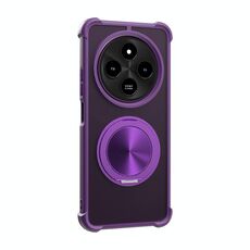 Per Redmi 14C 4G CD Texture Supporto girevole a 360 gradi MagSafe Custodia per telefono (viola)