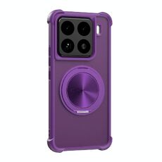 Per Xiaomi 15 CD Texture Supporto girevole a 360 gradi Custodia per telefono MagSafe (viola)