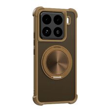 Per Xiaomi 15 CD Texture Supporto girevole a 360 gradi Custodia per telefono MagSafe (oro)