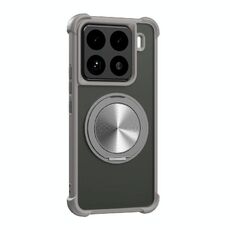 Per Xiaomi 15 Pro CD Texture Supporto girevole a 360 gradi MagSafe Custodia per telefono (grigio)