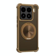 Per Xiaomi 15 Pro CD Texture Supporto girevole a 360 gradi MagSafe Custodia per telefono (oro)