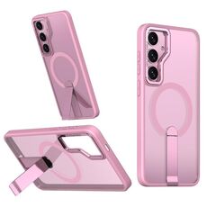 Per Samsung Galaxy S23 FE 5G Star Shine Series TPU + PC MagSafe Custodia per telefono con supporto pieghevole (rosa)