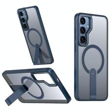 Per Samsung Galaxy S23 FE 5G Star Shine Series TPU + PC MagSafe Custodia per telefono con supporto pieghevole (blu navy)