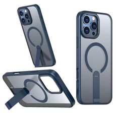 Per iPhone 16 Pro Star Shine Series TPU + PC MagSafe Custodia per telefono con supporto pieghevole (blu navy)