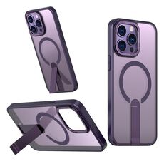 Per iPhone 15 Pro Star Shine Series TPU + PC MagSafe Custodia per telefono con supporto pieghevole (viola)