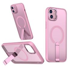 Per iPhone 12 Star Shine Series TPU + PC MagSafe Custodia per telefono con supporto pieghevole (rosa)