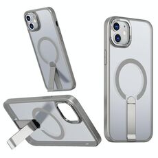 Per iPhone 12 Star Shine Series TPU + PC MagSafe Custodia per telefono con supporto pieghevole (grigio)