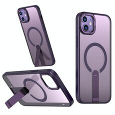 Per iPhone 12 Star Shine Series TPU + PC MagSafe Custodia per telefono con supporto pieghevole (viola)