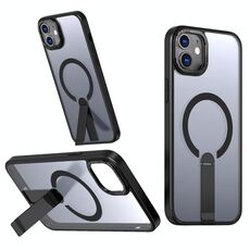 Per iPhone 12 Star Shine Series TPU + PC MagSafe Custodia per telefono con supporto pieghevole (nero)