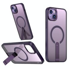 Per iPhone 14 Star Shine Series TPU + PC MagSafe Custodia per telefono con supporto pieghevole (viola)