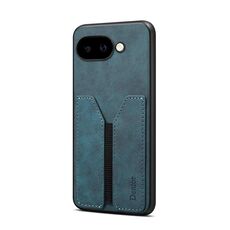 Per Google Pixel 9a Denior D07 DV Custodia per telefono con slot per schede elastico PU Back Cover (blu)