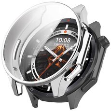 Per OnePlus Watch 3 Custodia protettiva per orologio in TPU elettrolitico a copertura totale (argento)