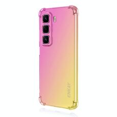 Per Infinix Hot 50 Pro+ 4G ENKAY Hat-Prince Gradient Airbag TPU Custodia per telefono (oro rosa)