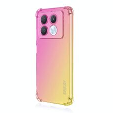 Per Infinix Note 40 5G ENKAY Hat-Prince Gradient Airbag TPU Custodia per telefono (oro rosa)