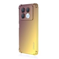 Per Infinix Note 40 5G ENKAY Hat-Prince Gradient Airbag TPU Custodia per telefono (oro viola)