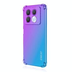 Per Infinix Note 40 5G ENKAY Hat-Prince Gradient Airbag TPU Custodia per telefono (viola blu)
