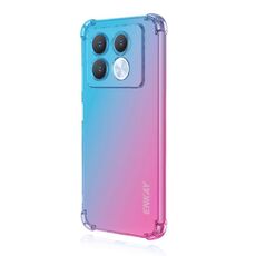 Per Infinix Note 40 Pro 4G ENKAY Hat-Prince Gradient Airbag TPU Custodia per telefono (blu rosa)