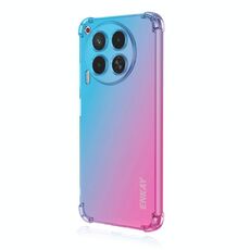 Per Tecno Camon 30 4G ENKAY Hat-Prince Gradient Airbag TPU Custodia per telefono (Blu Rosa)