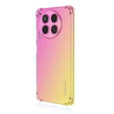 Per Tecno Camon 30 Premier 5G ENKAY Hat-Prince Gradient Airbag TPU Custodia per telefono (oro rosa)