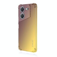 Per Tecno Pova 5 4G ENKAY Hat-Prince Gradient Airbag TPU Custodia per telefono (oro viola)
