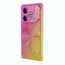 Per Tecno Pova 6 5G ENKAY Hat-Prince Gradient Airbag TPU Custodia per telefono (oro rosa)