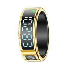 SR08 TAGLIA 10 Anello intelligente, supporta il controllo dei gesti delle mani / Monitoraggio della salute / Molteplici modalità sportive (oro)