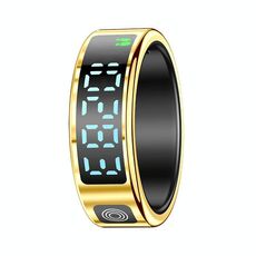SR08 TAGLIA 12 Anello intelligente, supporta il controllo dei gesti delle mani / monitoraggio della salute / modalità sportive multiple (oro)