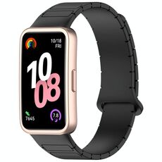 Per Huawei Watch Band 10/10 NFC Cinturino magnetico in silicone a forma di I (nero)