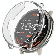 Per Amazfit Active 2 A2437 Custodia protettiva per orologio in TPU elettrolitico a copertura totale (colore trasparente)