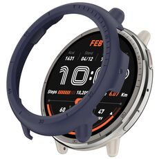Per Amazfit Active 2 A2437 Custodia protettiva per orologio cavo in PC a mezza copertura (blu notte)