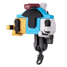 MOTOSLG Crab Staffa per morsetto per telefono moto L-Type Supporto per specchietto retrovisore (giallo blu bianco)