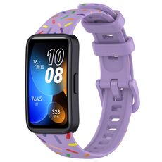 Per Huawei Band 8 Sports Rainbow Dots Cinturino in silicone (viola)