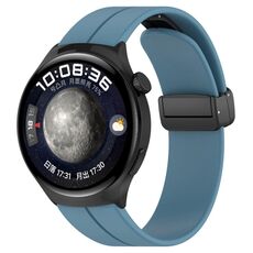 Cinturino in silicone con fibbia pieghevole per Huawei Watch 4 / Watch 4 Pro (blu)