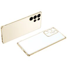 Per Samsung Galaxy S23 Ultra 5G SULADA Custodia per telefono in TPU satinato galvanico (oro)