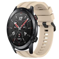 Per Huawei Watch GT3 Pro 46mm Set di cinturini sportivi in silicone tinta unita lunghi e corti (cachi)