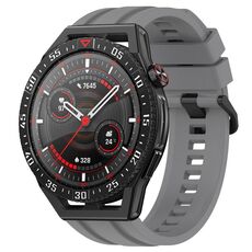 Per Huawei Watch GT3 SE Set di cinturini sportivi in silicone tinta unita lunghi e corti (grigio)