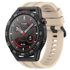Per Huawei Watch GT3 SE Set di cinturini sportivi in silicone tinta unita lunghi e corti (cachi)