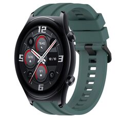 Per Huawei Watch 3 Long & Short Sports Set di cinturini in silicone tinta unita (verde oliva)