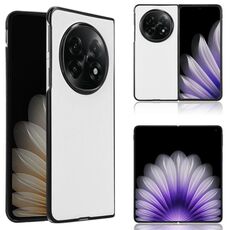 Per OPPO Find N5 Custodia in pelle PU per PC (bianca)